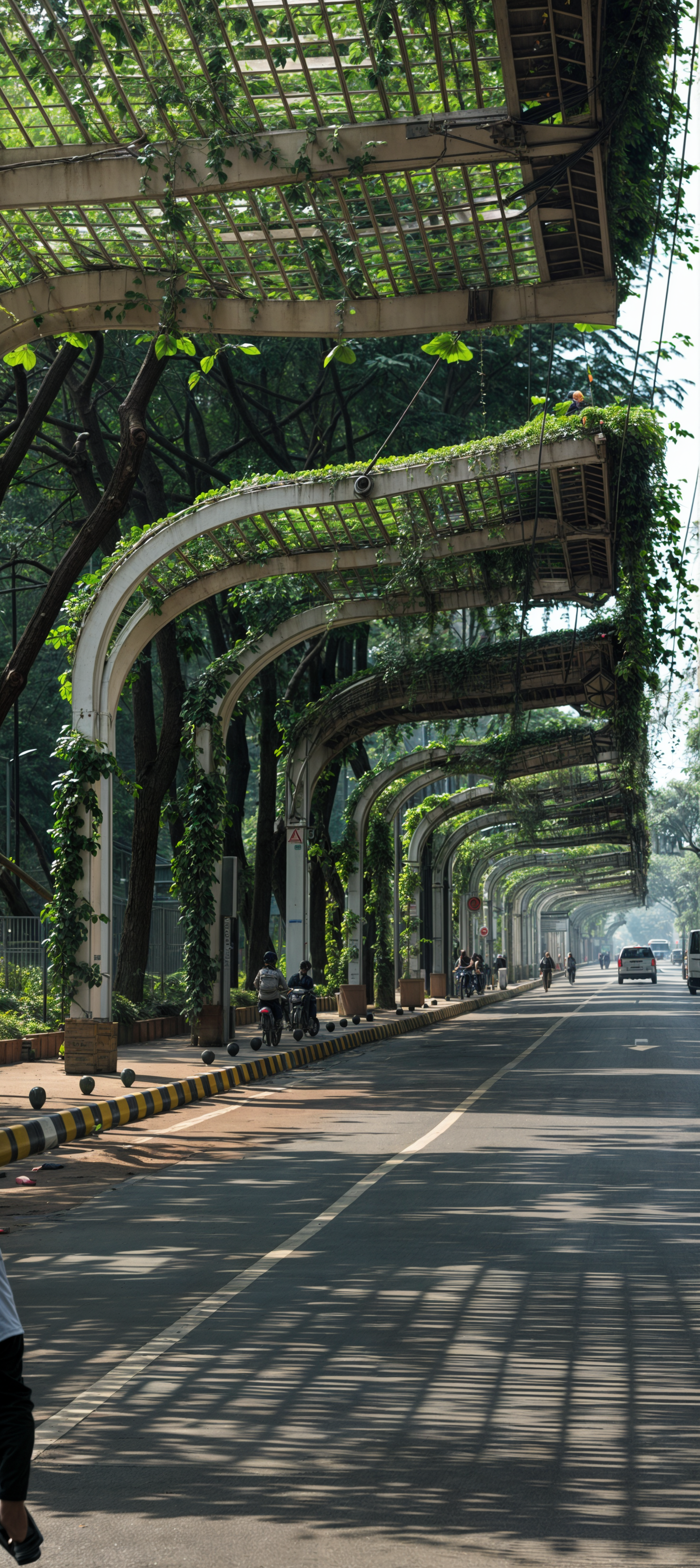 Bamboo Pergola Roundabout 4