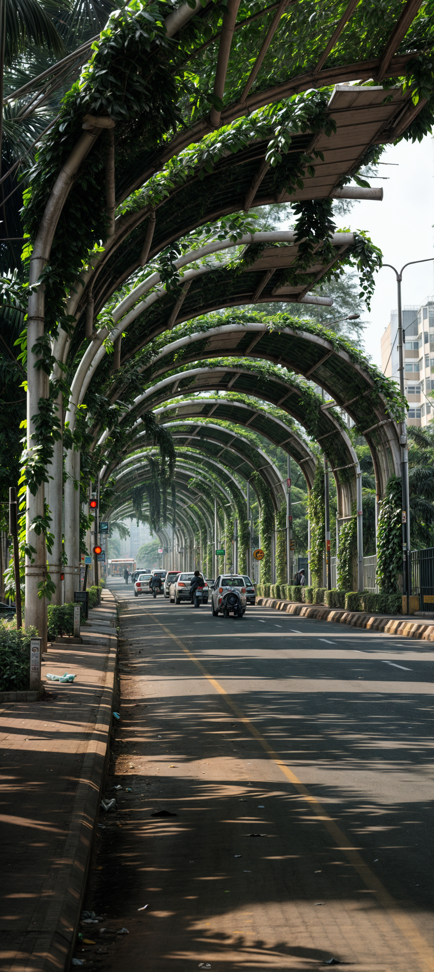 Bamboo Pergola Roundabout 2
